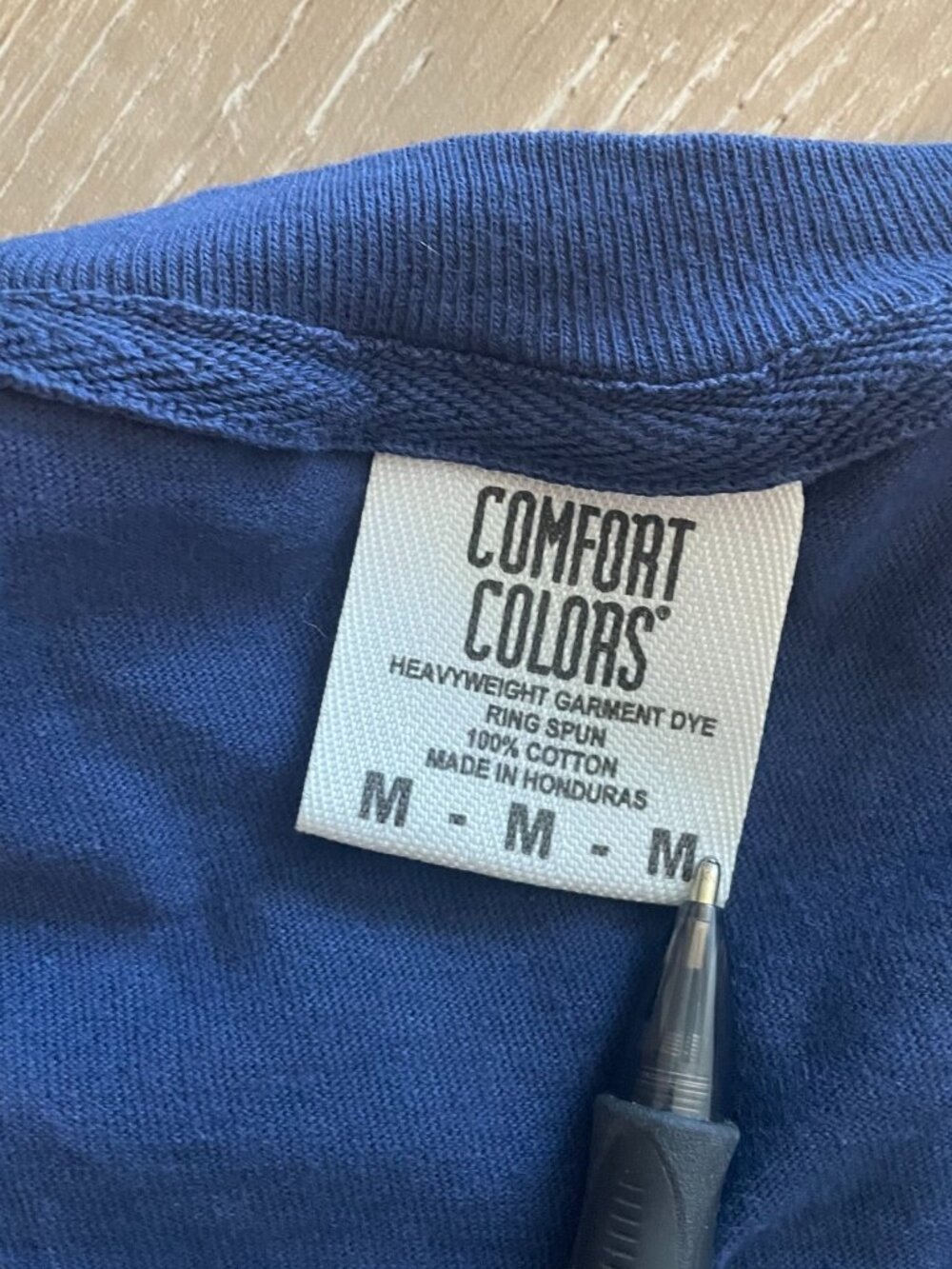 Comfort Colors DBCA Men's T-Shirt Size M Blue Bear California Double Sided Tee - Picture 4 of 7